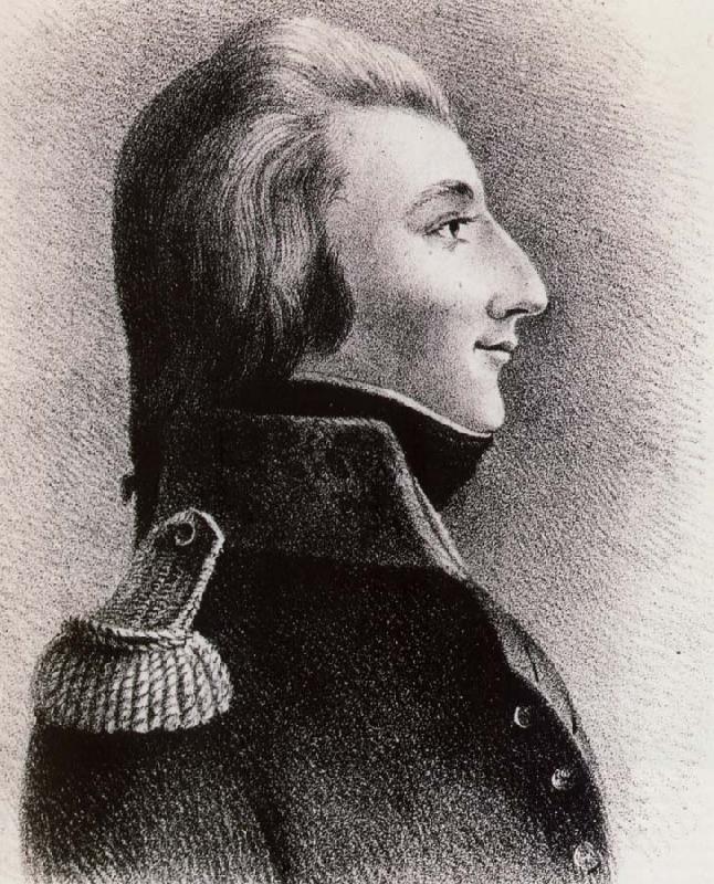 Thomas Pakenham Wolfe Tone in the Uniform of a French Adjutant general as he apeared at his court-martial in Dublin oil painting image